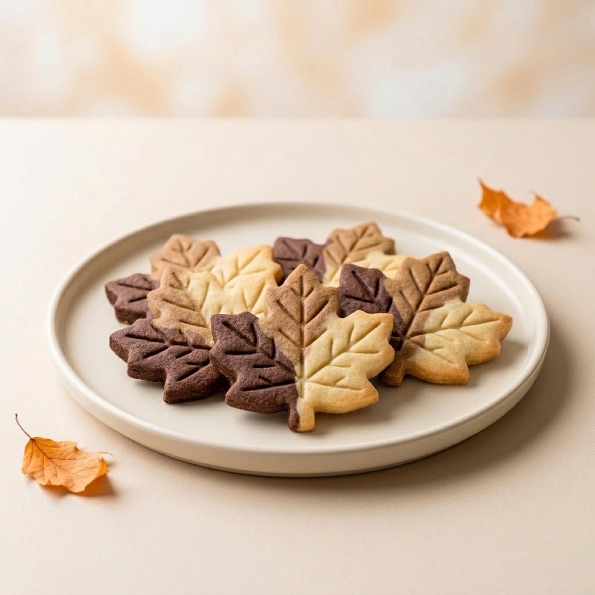 Sablés en forme de feuille d'automne - Cookolab Reims